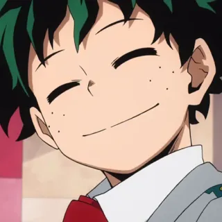 🥦 512905dd Izuku Midoriya My Hero Academia Anime, My Hero Academia, Izuku Midoriya, Deku, Sonriendo telegram sticker