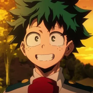 🥦 fc223594 Izuku Midoriya My Hero Academia Anime, Manga, My Hero Academia, Izuku Midoriya, Deku, Héroe, Personaje telegram sticker