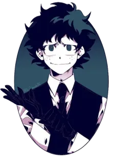 😏 072f109e Izuku Midoriya My Hero Academia Anime, Manga, My Hero Academia, Izuku Midoriya, Deku, Personnage, Fan art telegram sticker