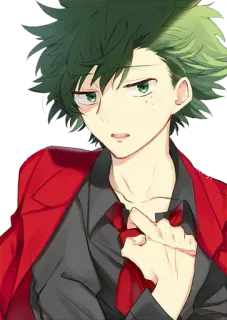😒 6726982e Izuku Midoriya My Hero Academia Anime, Manga, Personnage, Izuku Midoriya, My Hero Academia, Fanart telegram sticker