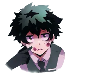 🤣 f18c0dec Izuku Midoriya My Hero Academia Anime, My Hero Academia, Deku, Izuku Midoriya, Manga, Fan art telegram sticker