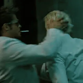 😙 85c99685 ต่อสู้, บุหรี่, ความก้าวร้าว, ความรุนแรง, ผู้ชาย, การบีบคอ telegram sticker