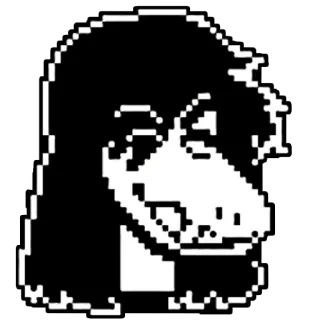 ☺️ 01ff8101 Susie Deltarune 怪物, 像素画, Deltarune, 电子游戏, 角色 telegram sticker