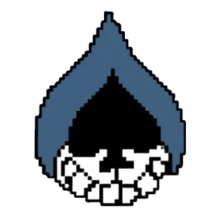 😊 770aa5b5 Lancer Deltarune 兰瑟, Deltarune, 像素艺术, 电子游戏, 角色 telegram sticker