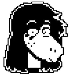 😳 7a305fe1 Susie Deltarune deltarune, susie, 像素画, 怪物 telegram sticker