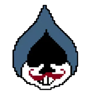 😁 c0636447 Lancer Deltarune 像素艺术, 电子游戏, 角色, Deltarune telegram sticker
