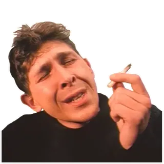 🤤 c0fb3ef8 cigarette, smoking, tobacco, person, portrait whatsapp sticker