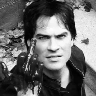 ▪️ 38cb9344 jari tengah, gestur ofensif, hitam putih, pria, kasar, ekspresi telegram sticker