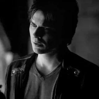 ▪️ 43ec8d28 pria, potret, hitam putih, aktor, wajah, orang telegram sticker