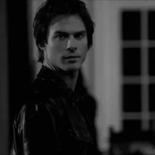 ▪️ fba271d7 Damon Salvatore The Vampire Diaries vampir, tampan, acara tv, supranatural, merenung, Ian Somerhalder telegram sticker