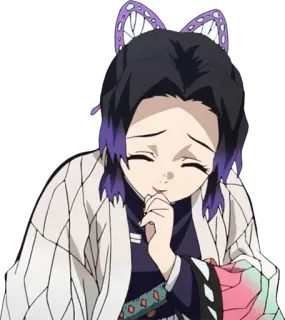 😆 c0b3b408 Shinobu Kocho Demon Slayer Anime, Demon Slayer, Shinobu Kocho, Personage telegram sticker