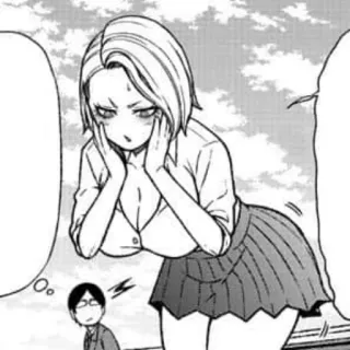 🥺 2ac25d98 动漫女孩, 制服, 卡通, 漫画, 女人, 插图 telegram sticker