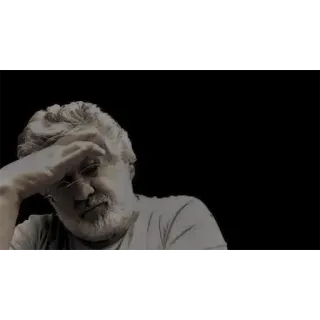 😵 649293bf 男人, 思考, 手托腮, 肖像, 担心, 忧虑 telegram sticker