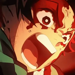 😫 748c17dd Anime, Sangue, Urlo, Demone, Combattimento telegram sticker