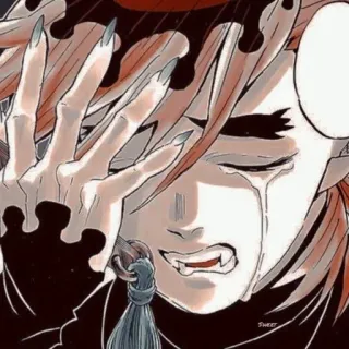 🌟 8196664c Doma Demon Slayer Anime, Iblis, Sedih, Menangis, Manga telegram sticker