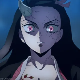 🎴 7fbab52d Nezuko Kamado Demon Slayer anime, demon, Nezuko, Demon Slayer, monster whatsapp sticker