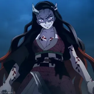 🏮 de943766 Nezuko Kamado Demon Slayer anime, demon, horns, Nezuko, Kamado whatsapp sticker
