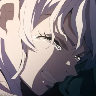 🎴 f5d6b3b2 anime, crying, sad, manga, emotion whatsapp sticker