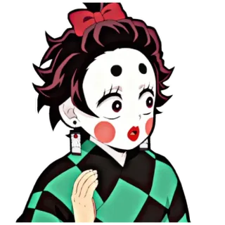 ❄️ 360365e3 Tanjiro Kamado Demon Slayer Anime, Kimetsu no Yaiba, Tanjiro Kamado, Pegatina telegram sticker