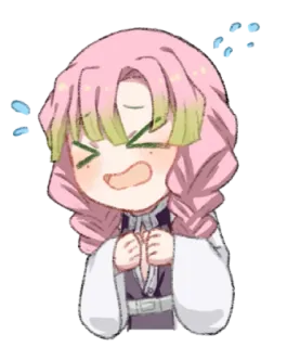 🥢 c9ee6fe5 Mitsuri Kanroji Demon Slayer Anime, Stiker, Lucu, Mitsuri, Kanroji, Demon Slayer telegram sticker