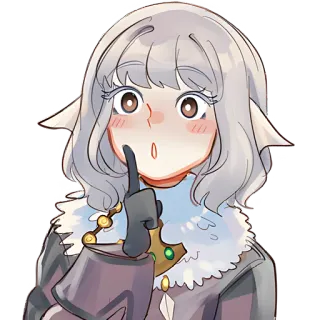 😱 b87a4d6c Аниме, Манга, Эльф, Милый, Персонаж, Иллюстрация whatsapp sticker