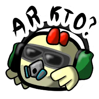 🤨 8035f351 AR KTO? pegatina, personaje, ruso, anime telegram sticker