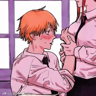 🪚 168f84f3 Denji Chainsaw Man Anime, Manga, Chainsaw Man, Denji, Makima telegram sticker