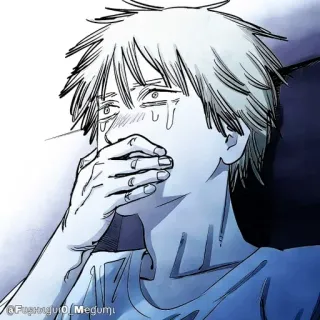 🪚 bfb0b452 @Fushiguroi_Megumi Anime, Manga, Fanart, Triste, Pianto telegram sticker