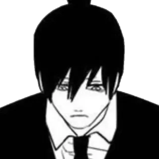 😞 8c349974 Aki Hayakawa Chainsaw Man 애니메이션, 만화, 아키 하야카와, 체인소 맨, 슬픈, 감성적인 telegram sticker