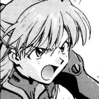 👾 48ed5076 Asuka Langley Soryu Neon Genesis Evangelion Anime, Manga, Ilustrasi, Gadis, Potret, Karakter whatsapp sticker