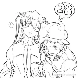 👾 7d3a0fc5 28 Anime, Karakter, Seni, Gambar, Ilustrasi whatsapp sticker