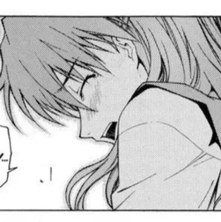 👾 975c2aaf Asuka Langley Soryu Neon Genesis Evangelion ... anime, manga, menangis, sedih, gadis, air mata, ekspresi whatsapp sticker