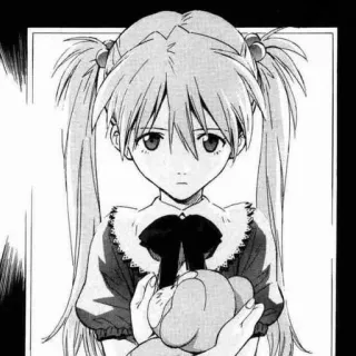 👾 97a784c5 Asuka Langley Soryu Neon Genesis Evangelion Anime, Manga, Gadis, Potret, Kartun, Karakter, Kuncir dua whatsapp sticker