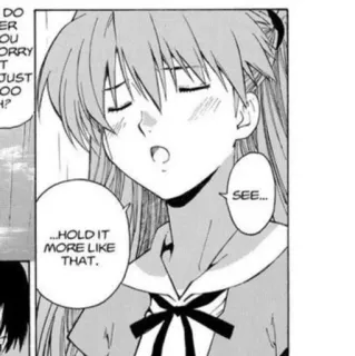 👾 dd3ebde3 DO
ER
Ou
ORRY
T
JUST
00
H?
...HOLD IT
MORE LIKE
THAT.
SEE... Manga, Anime, Balon ucapan, Karakter, Ekspresi whatsapp sticker