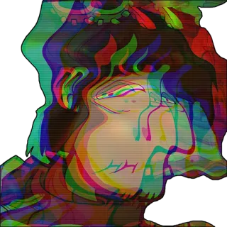 🥴 83c0ef65 arte, ilustración, retrato, personaje, arte digital telegram sticker