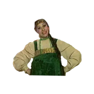 🥺 317ebec3 woman, traditional clothing, smile, green dress, culture, portrait whatsapp sticker