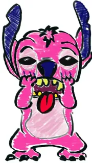 😛 a9f3efd5 Angel Lilo & Stitch Desenho animado, Disney, Stitch, Angel, Fofo telegram sticker