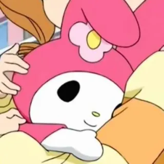 🥰 2f183346 My Melody sanrio, kawaii, schattig, cartoon konijn telegram sticker