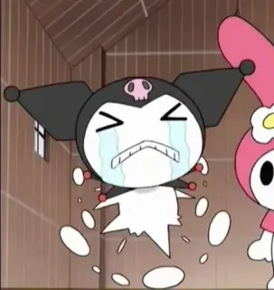 😭 336b60dd Kuromi Kuromi, Sanrio, Anime, Cartoon, Personage, Schattig, Huilend telegram sticker