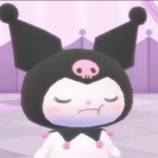 😤 39f5bb30 Kuromi Kuromi, Sanrio, anime, cartoon, schattig, kawaii telegram sticker