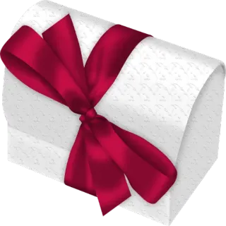 🎁 532a6470 cadeau, présent, emballé, ruban, noeud, fête, paquet whatsapp sticker