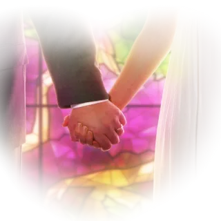 💑 7db2f6ab mariage, amour, couple, vitrail, cœur whatsapp sticker