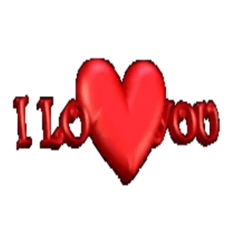 ❤️ b45e9306 I love you amour, cœur, je t'aime, affection, Saint-Valentin, relation whatsapp sticker