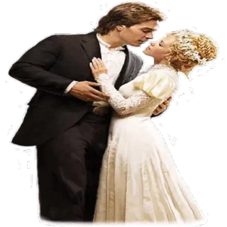 💑 c18fcb3e romance, amour, mariage, couple, mariée, marié, union, baiser, robe whatsapp sticker