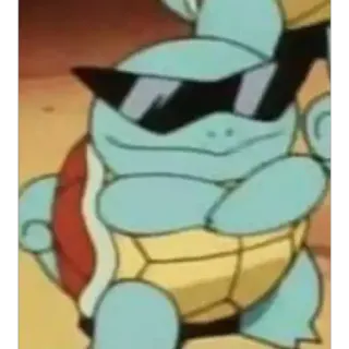 😎 4b3e05da Squirtle Pokemon squirtle, pokemon, hoạt hình, kính, rùa telegram sticker