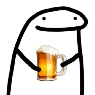 🍺 2ab518c8 卡通, 啤酒, 酒精, 饮料, Florkofcows telegram sticker