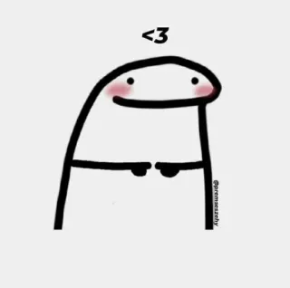 ❤️ 9b746912 <3 爱, 心, 可爱, 卡哇伊, 火柴人 telegram sticker