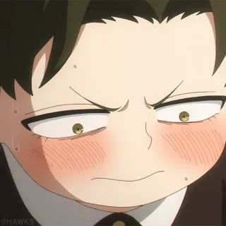 ⚜️ 2652b001 @HAWKS 애니메이션, 만화, 표정, 얼굴 telegram sticker