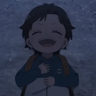 ⚜️ 43eccbc3 애니메이션, 아이, 웃는, 행복한 telegram sticker