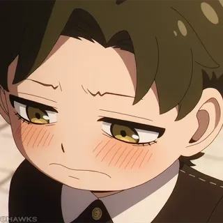 ⚜️ 4803b646 Damian Desmond Spy x Family 애니메이션, 다미안 데스몬드, 스파이 패밀리, 만화, 소년, 귀여운, 홍조 telegram sticker